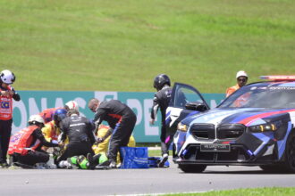 Pecco Bagnaia criticizes decision to race in Moto3 after big crash