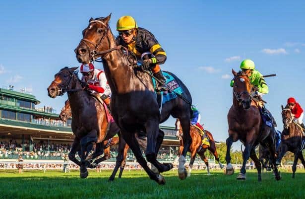 Rhetorical rally to win turf mile in Keeneland