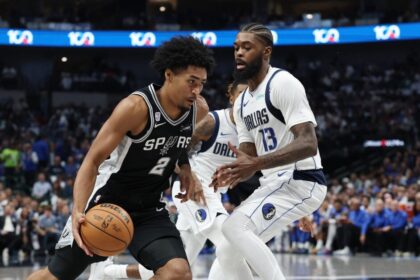 Dylan Harper plays for San Antonio Spurs vs. Dallas Mavericks