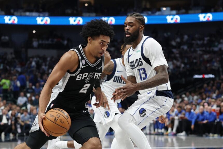 Dylan Harper plays for San Antonio Spurs vs. Dallas Mavericks