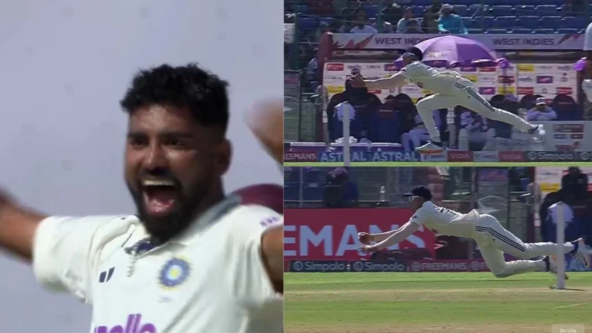 Shubman Gill Pulls Off Stunning Diving Catch To Dismiss Tagenarine Chanderpaul In IND Vs WI 2nd Test
