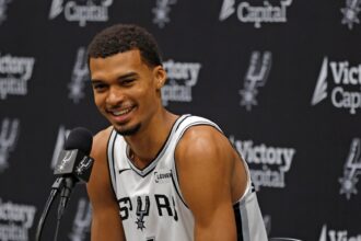Victor Wenbanyama says the San Antonio Spurs have signed "one of the best shot blockers in the league"