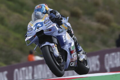 2025 Portugal MotoGP: Alex Marquez leads Pecco Bagnaia in tough practice