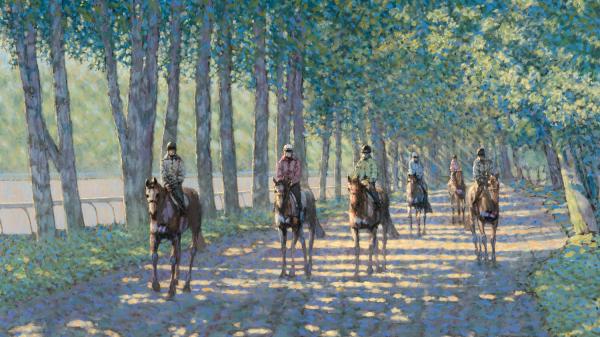 A sports art auction will be held to celebrate the beauty of thoroughbreds.