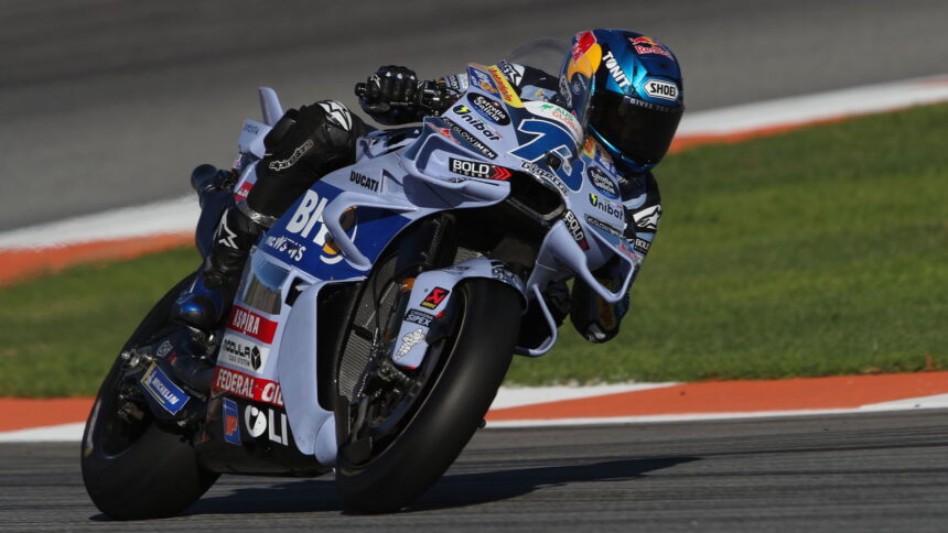 Alex Marquez tests Ducati factory aero at MotoGP practice in Valencia: 'No'