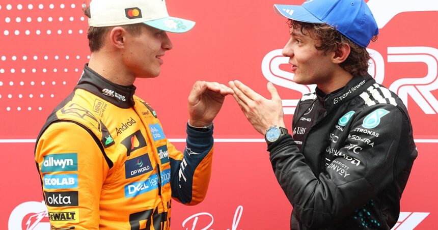 Antonelli 'frustrated' at falling behind Norris again in Brazil