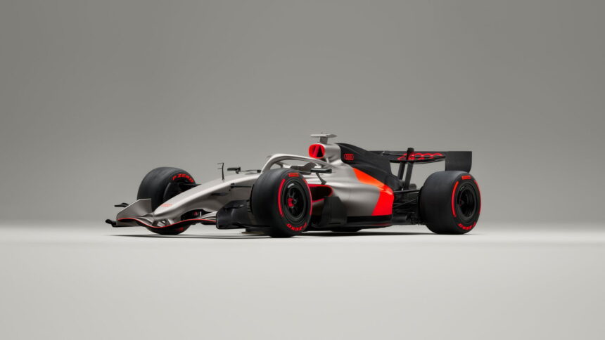 Audi reveals first F1 car design with 2026 concept livery