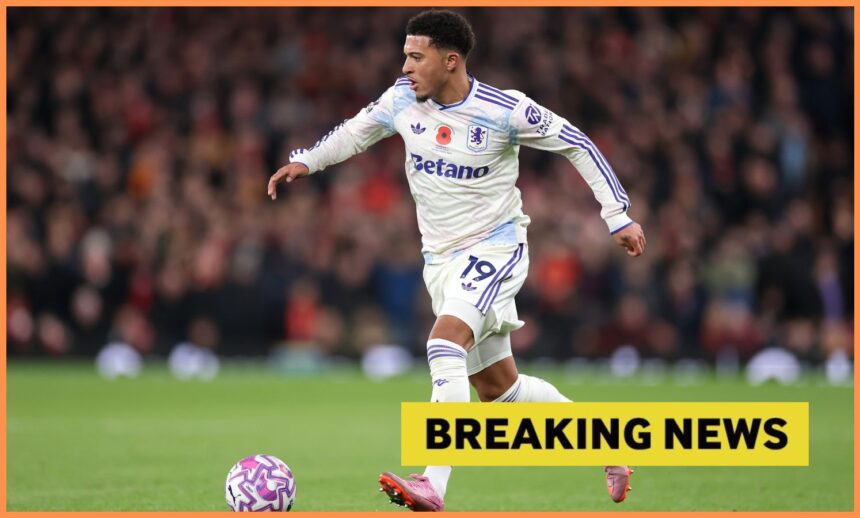 Jadon Sancho breaking news