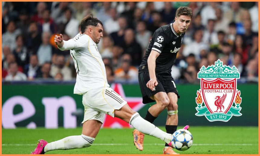 Kenan Yildiz of Juventus in action against Real Madrid