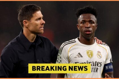 Xabi Alonso and Vinicius Junior