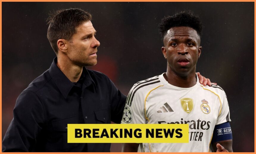 Xabi Alonso and Vinicius Junior