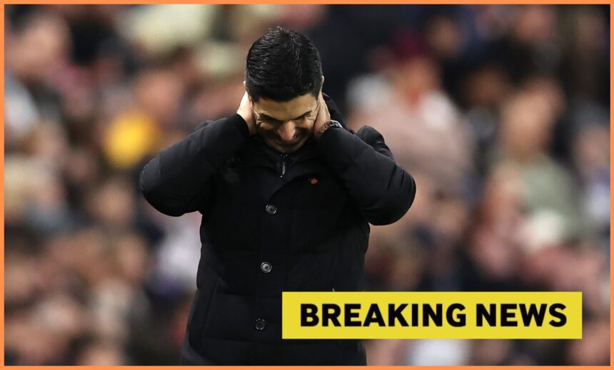 Arsenal manager Mikel Arteta reacts during his side