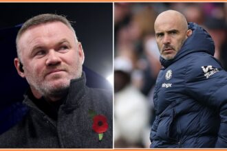 Wayne Rooney and Enzo Maresca