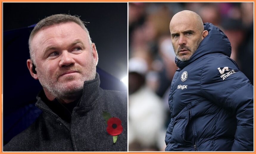 Wayne Rooney and Enzo Maresca