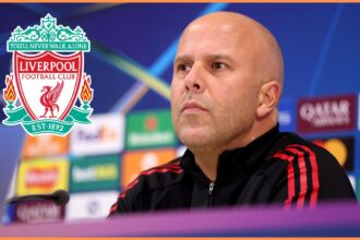 Liverpool manager Arne Slot during a press conference