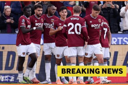 West Ham fans are in love as they were spotted celebrating in the dressing room yesterday