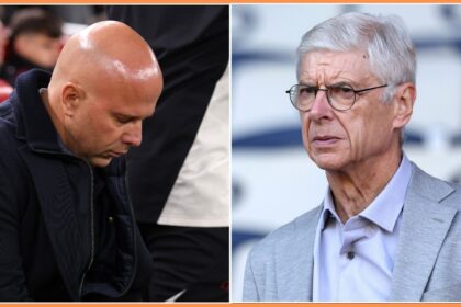 Arne Slot and Arsene Wenger