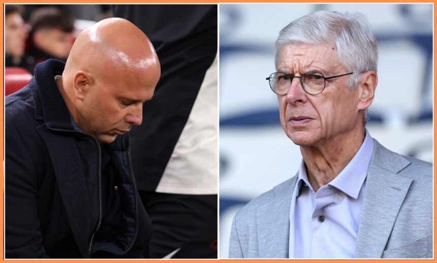 Arne Slot and Arsene Wenger