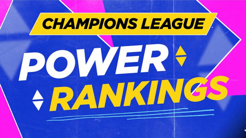 Champions League Player Power Ranking 2025/26