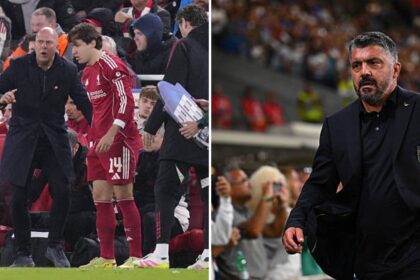 Split image of Federico Chiesa and Gattuso