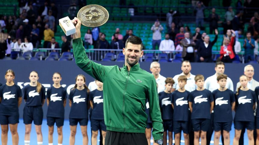 Djokovic wins in Athens, advances Auger-Aliassime to ATP Finals