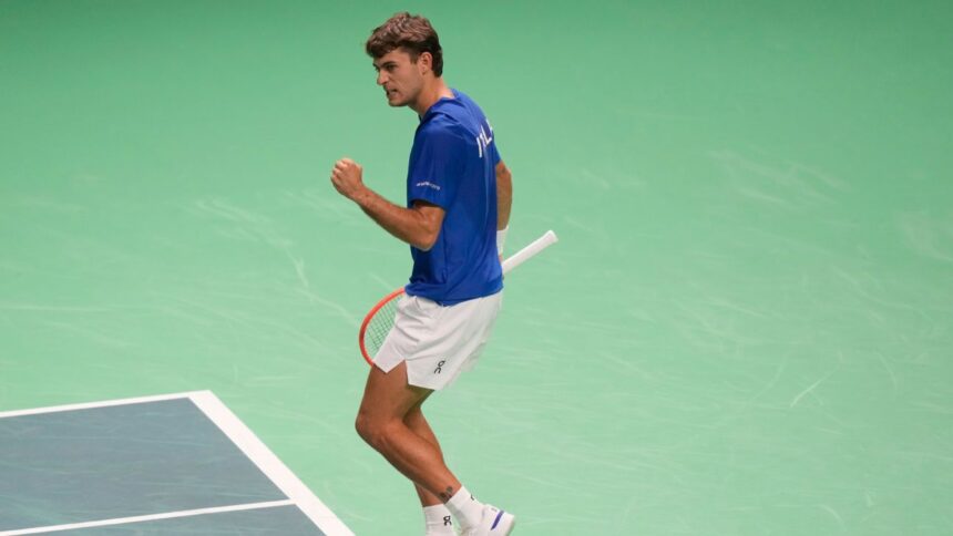 Flavio Cobolli's dominant victory sends Italy to Davis Cup semi-finals