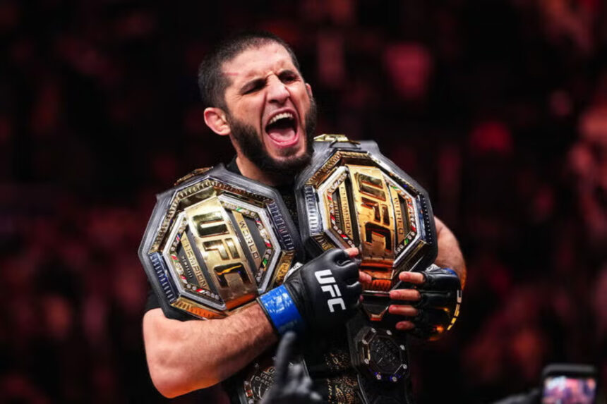 Islam Makhachev wins at UFC 322