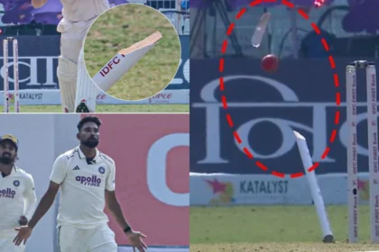 Mohammed Siraj shatter stump