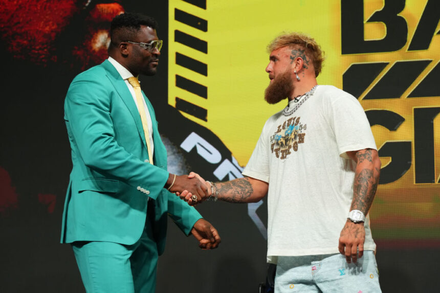 Francis Ngannou slams Jake Paul, telling him to 'grow up' after YouTuber's rude comments