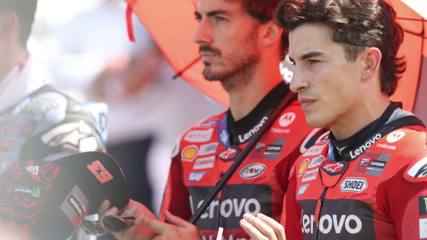 Marc Marquez says it hurt to watch Pecco Bagnaia's 2025 MotoGP efforts