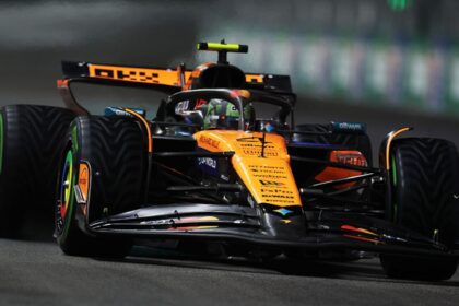 Norris takes pole position in Las Vegas GP wet qualifying