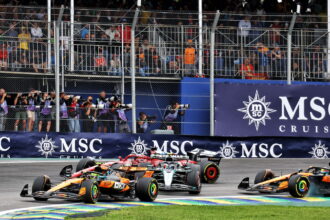 Who is McLaren pointing the finger at in three-way clash in Brazil?