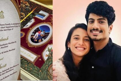 Smriti Mandhana's wedding invitation card leaked online, fans in disbelief