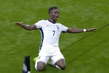 Goals from Bukayo Saka and Eberechi Eze ensure England top Group K in World Cup qualifiers (Video)