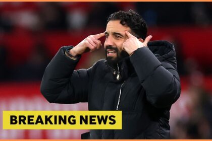 Man United manager Ruben Amorim and