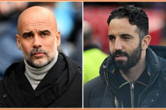 Pep Guardiola and Ruben Amorim