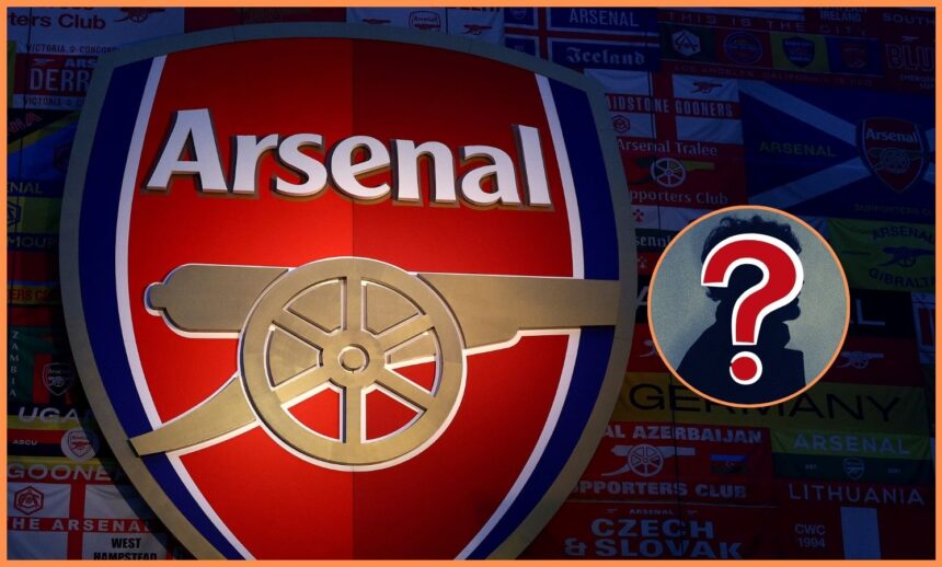 Arsenal FC logo outside the Emirates Stadium