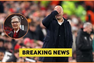 Arne Slot reacts during Liverpool