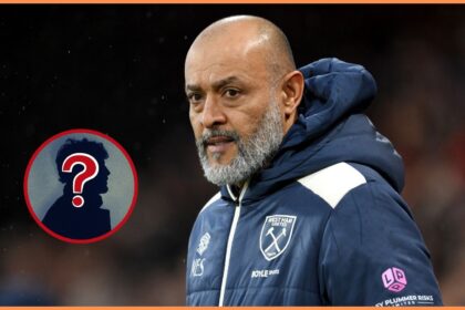 West Ham United manager Nuno Espirito Santo looks on