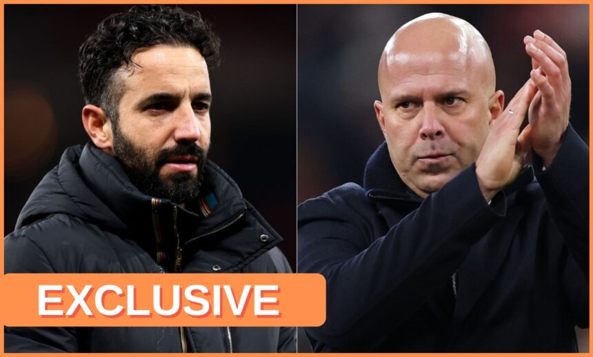 Ruben Amorim and Arne Slot