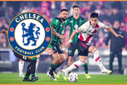 Ian Subiabre in action for River Plate