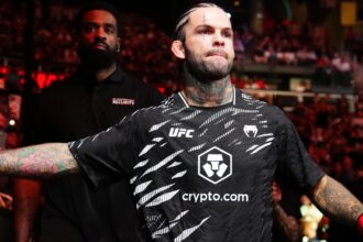 Cody Garbrandt walks to the Octagon for his fight at UFC Atlanta
