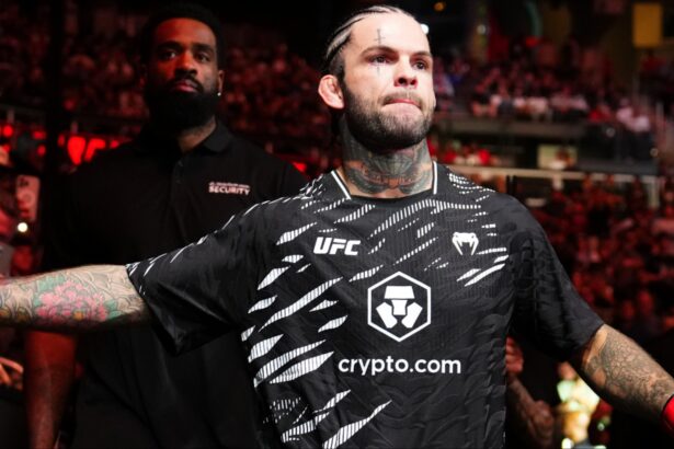 Cody Garbrandt walks to the Octagon for his fight at UFC Atlanta