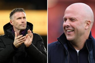 Split image of Rob Edwards and Arne Slot