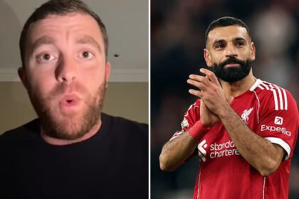 Split image of Fabrizio Romano and Mohamed Salah