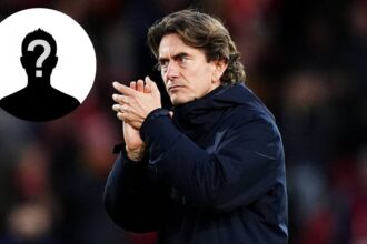 Thomas Frank with overlay of mystery player