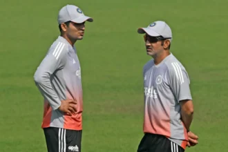 Gautam Gambhir with Shubman Gill