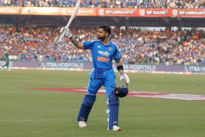 Virat Kohli celebrates century