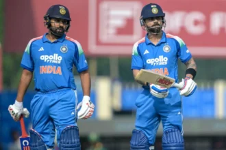 BCCI - ICC Rohit Sharma and Virat Kohli