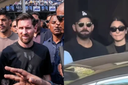 Lionel Messi, and Virat Kohli with Anushka Sharma